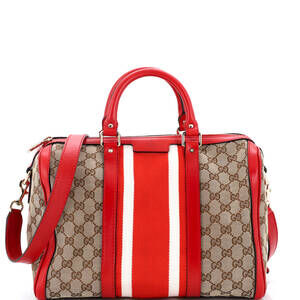 Gucci Vintage Web Boston Bag Gg Canvas #226643G12B